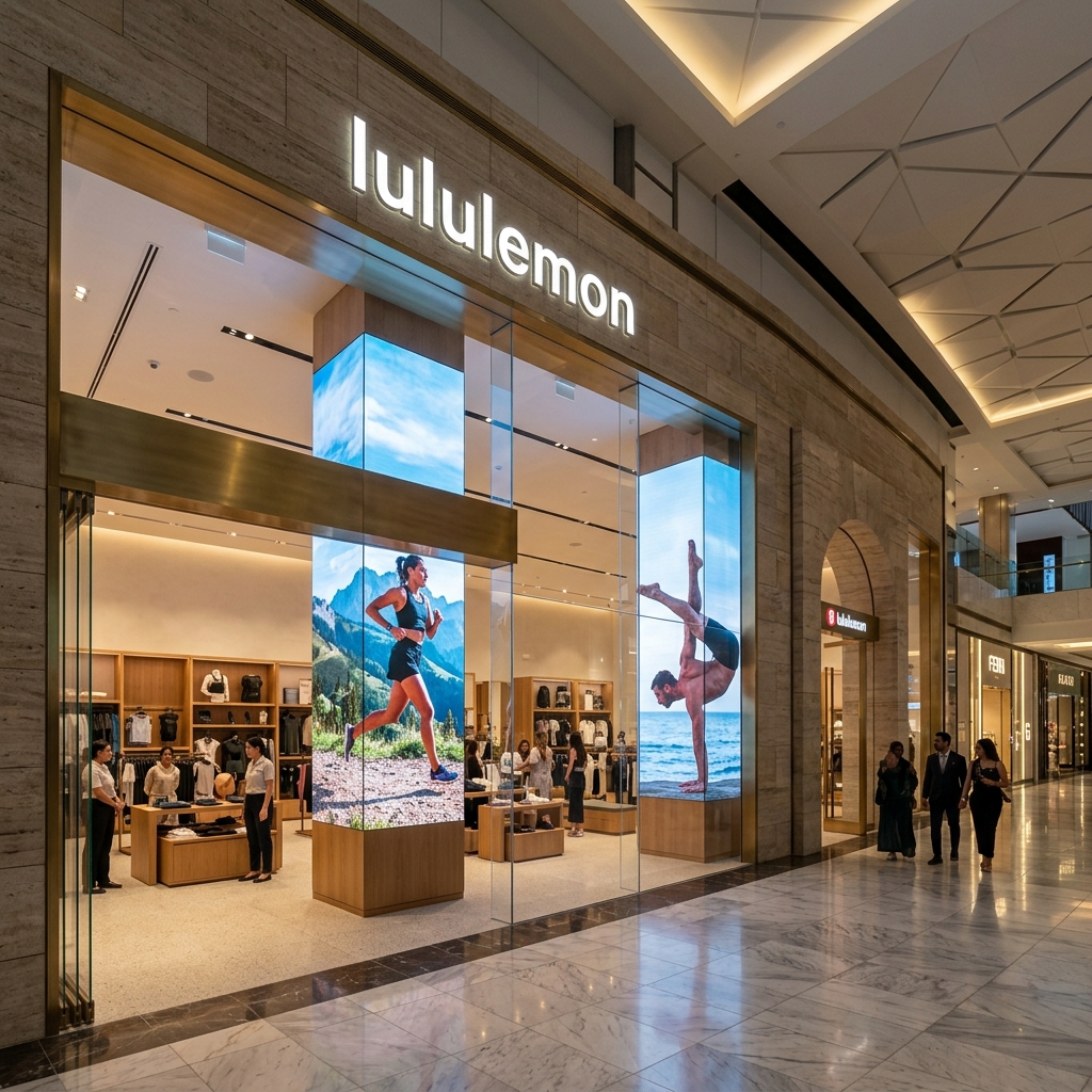 Lululemon Galleria Mall Abu Dhabi LED Wall Installation