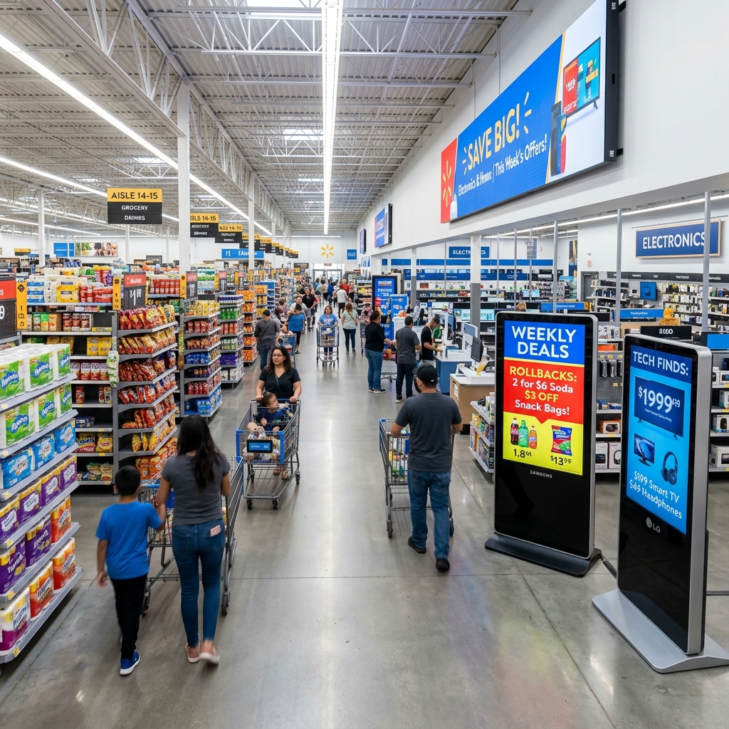 Walmart Supercenter Digital Signage Transformation Mexico
