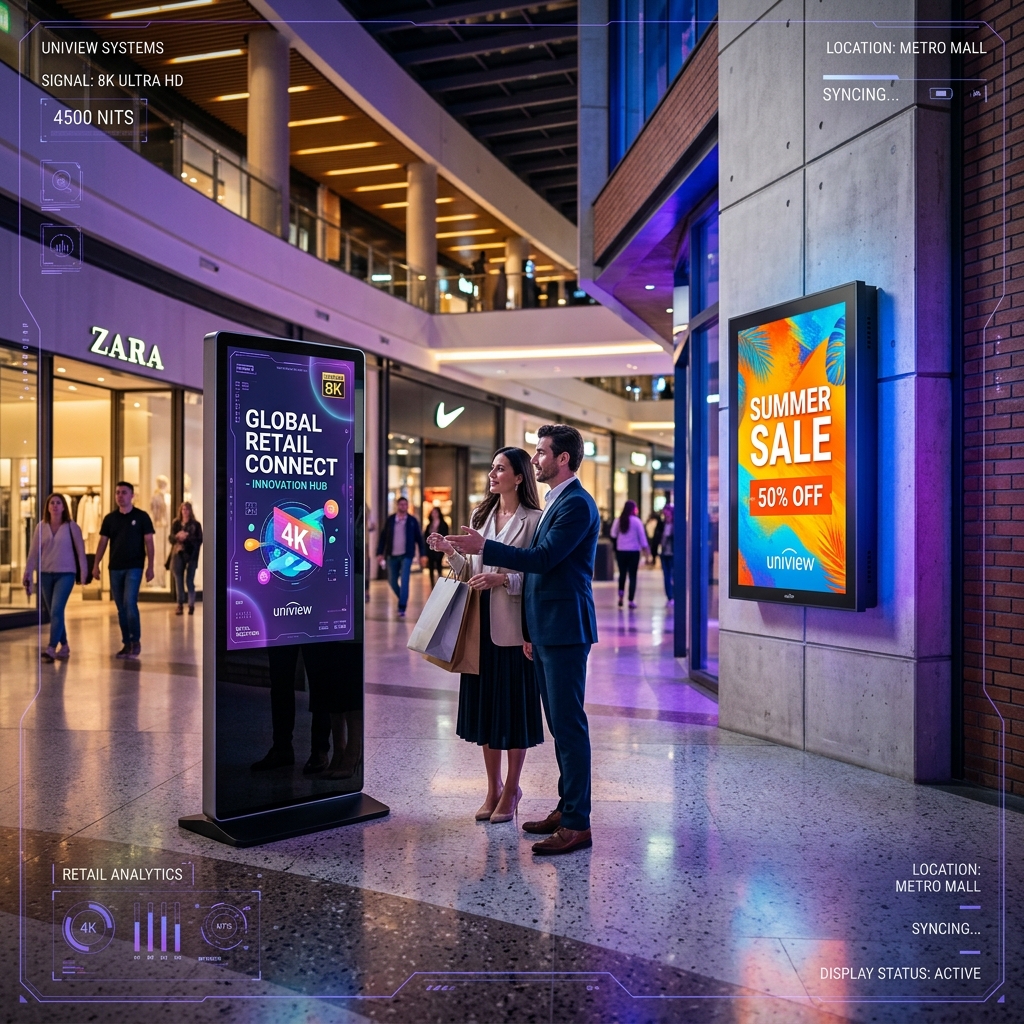 Uniview Professional Digital Signage Totems and Displays